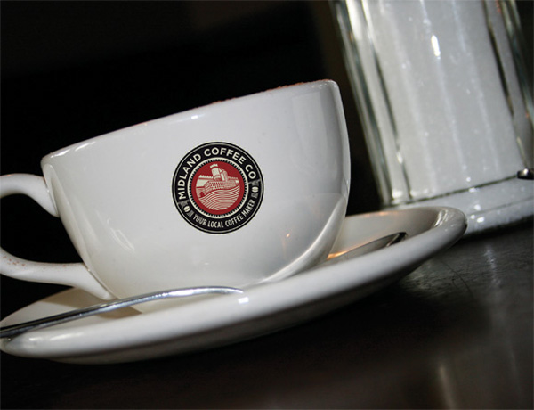 Midland Coffee Co. Coffee shop branding
