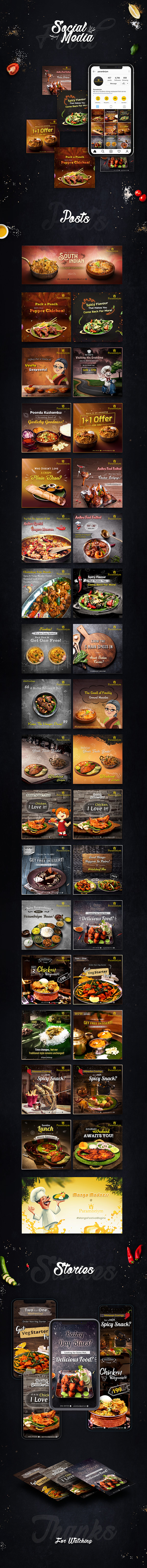 Food & Restaurant Social Media Banner Design .