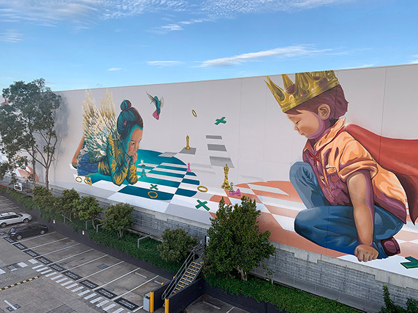 Games of Life | Mural in Sydney Corporate Park