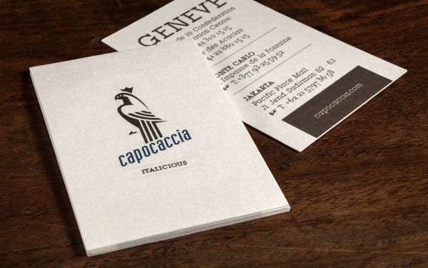 menu restylyng business card