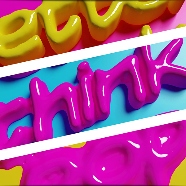 pop inspiration colour design graphicdesign 3D realflow fluid type font piacentino motion digitalart art
