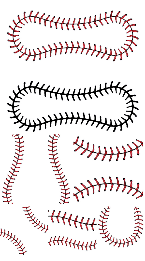 baseball softball Stiches red lace sport background
