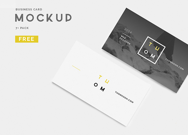 7+ Clean Business Card FREE MOCKUP [Download]