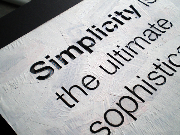 simplicity helvetica Da Vinci modernism glass sculpture collage Rob Ferrell Ferrell MICA