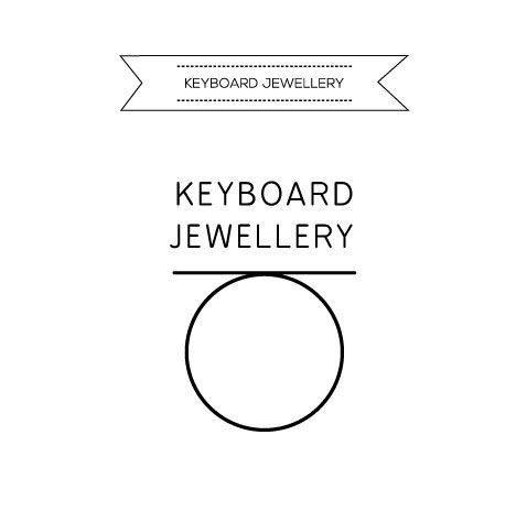 upcycling jewelry keyboard rings jewerly logo jewelry branding stationary
