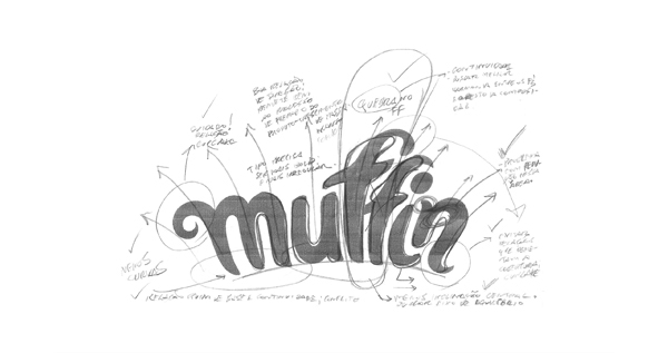 muffin muffin mania  artesanal identidade visual marca Logotipo