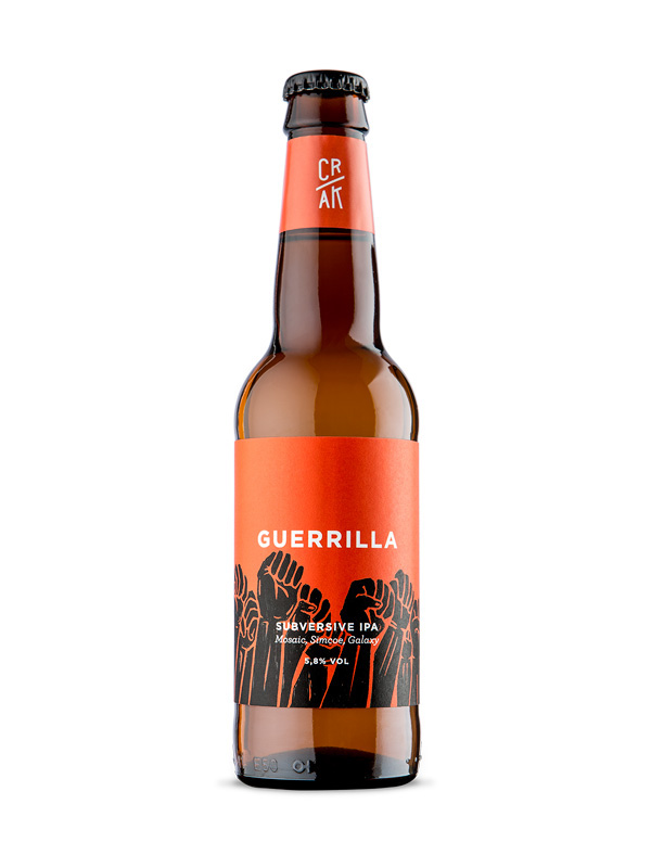 craft beer brew brewery italian beer bottle hop guerrilla mundaka Surf rabbit craft beer Label barly slash