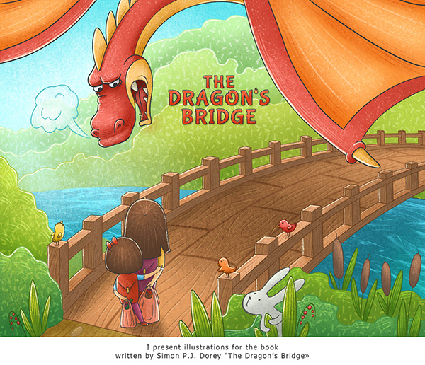 Illustratio for book "The Dragon's Bridge"