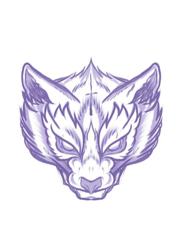 wolf  skull  owl  vector  hydro74