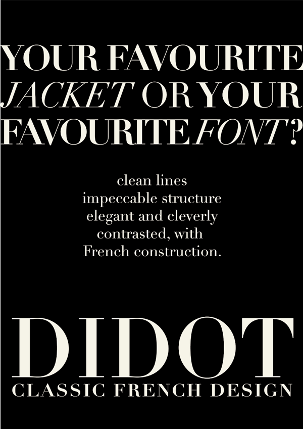 Didot  typography poster