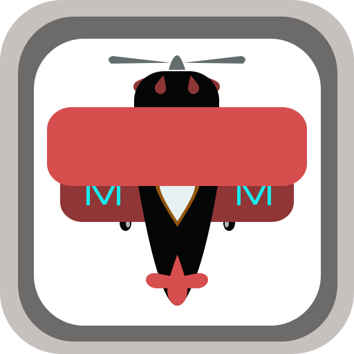 app application iphone Icon vintage plane red wooden box Display showcase lighting