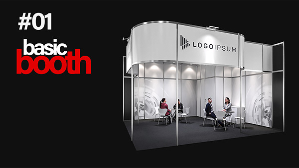 How to Make Exhibithion Design - Basic Booth #01