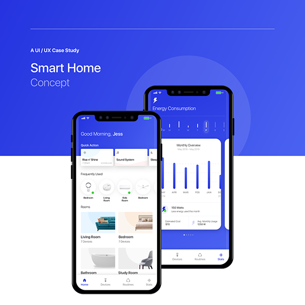 Smart Home Concept | UI/UX Case Study