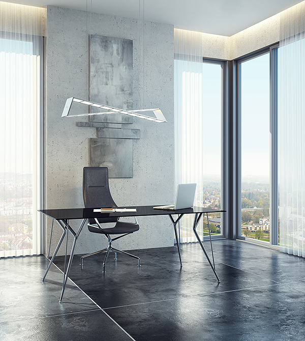 Interior visualization rendering design 3D Office light lighting
