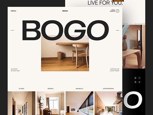 Bogo - Real Estate Landing Page