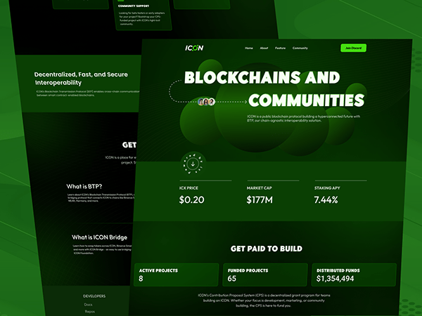 Crypto Blockchain Landing Page