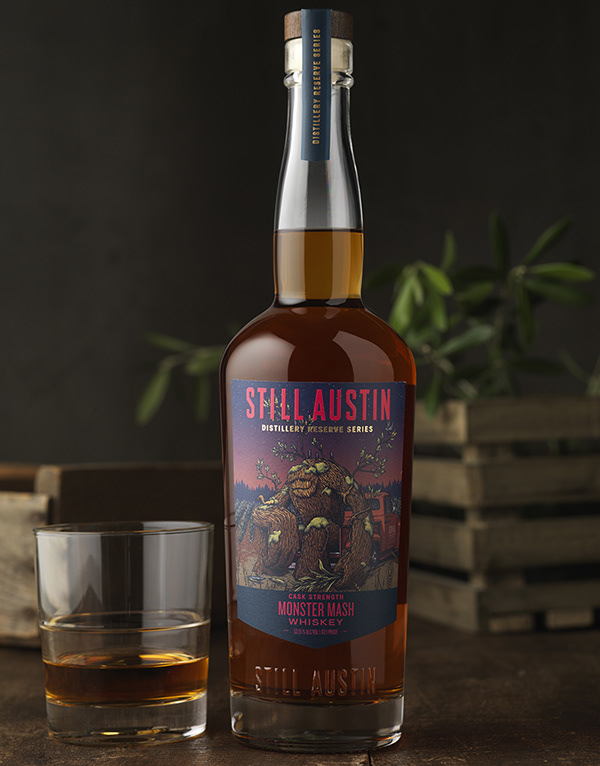 Still Austin Monster Mash Whiskey Packaging & Logo