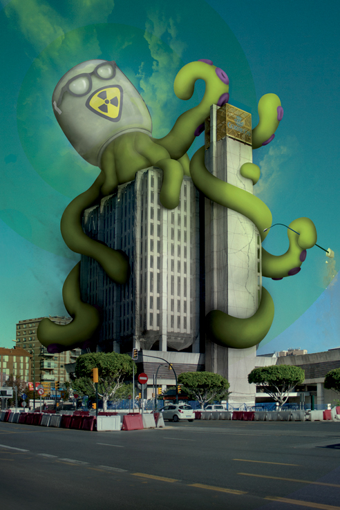 malaga pelayo under Attack creatures city destroy kaiju