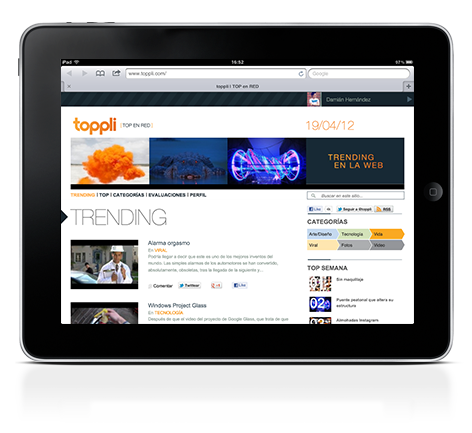 toppli Web Blog new TRENDING top iPad safari css3 HTML cms wordpress