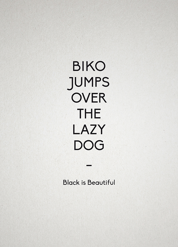 biko  typeface  typography  font  Regular Character type design  new. 