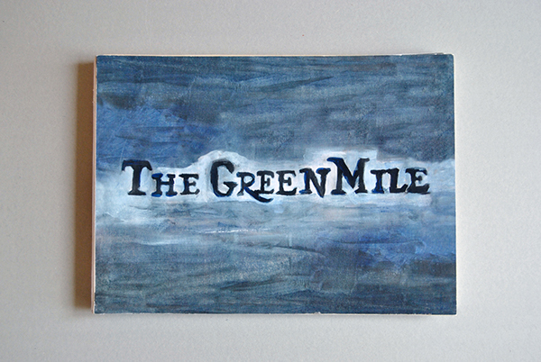 Picture book acrylic paint green mile miglio verde tom hanks Magic   blood leporello ILLUSTRATION 