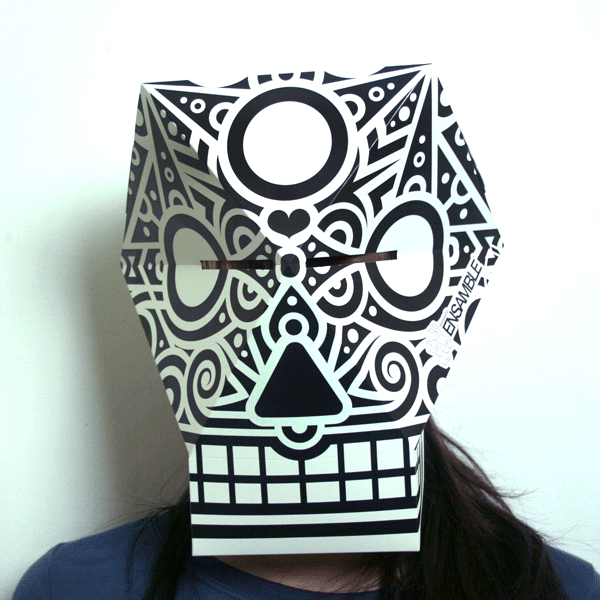 skull paper toys paper skull misfits art toys sugar skull mask Calaveras