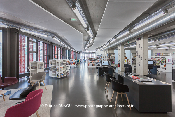 interiors Architecture intérieure mediatheque multimedia library library Multimedia  photographer Photographie photographe architecture Architectural Photographer