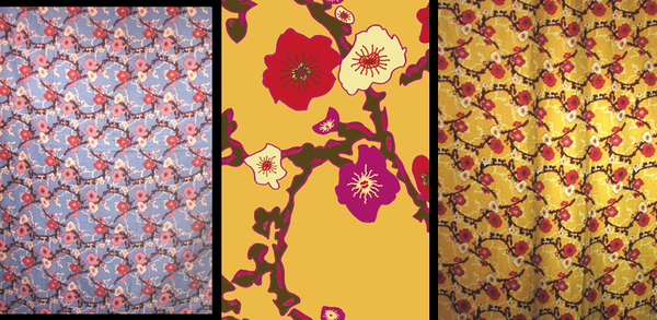 India dye textile fabric screenprint block print