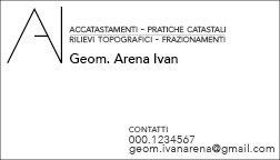 graphic business card biglietto da visita