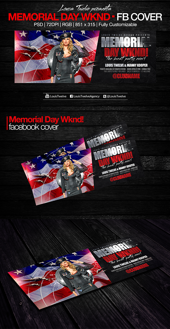 memorial wknd memorial day flyer memorial psd FREE flyer free psd louis twelve 4th of July american independence camo party saturday nights ladies night out new year eve beach party