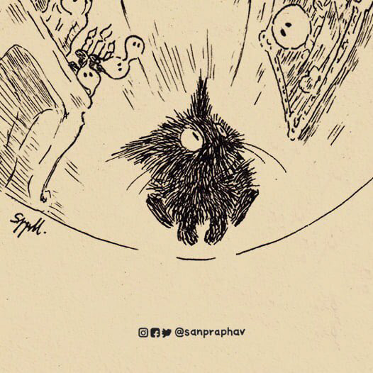 animal illustration Black Cat comic ghost Halloween haunted kidlit kidlitart picturebook Zine 