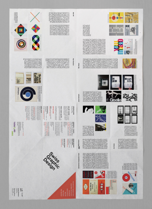 swiss graphic design folding poster