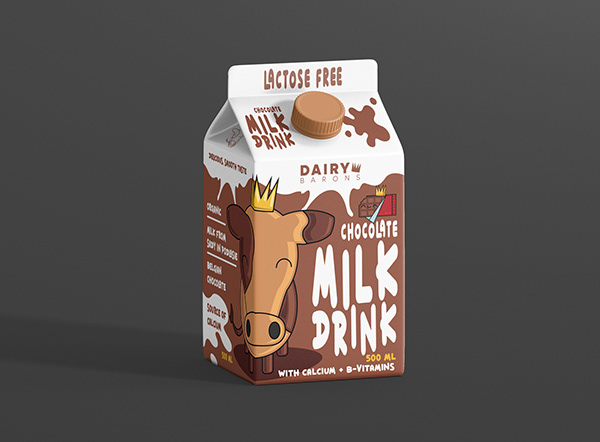 Dairy Barons Milk Brand | Packaging Design