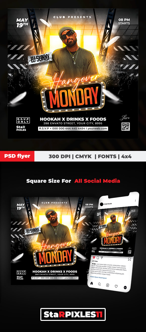 banner Event event flyer flyer flyers instagram nightclub party Poster Design posters