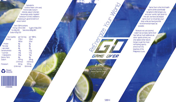Gold Pack sports drink coconut water healthy environmentally conscious recyclable