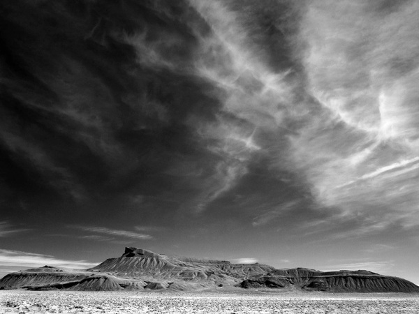 desert b&w black and white infrared utah Landscape photo west desert basin and range