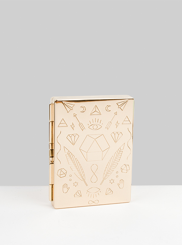 bing bang nyc jewelry foil stamp gold metal geometry notebook