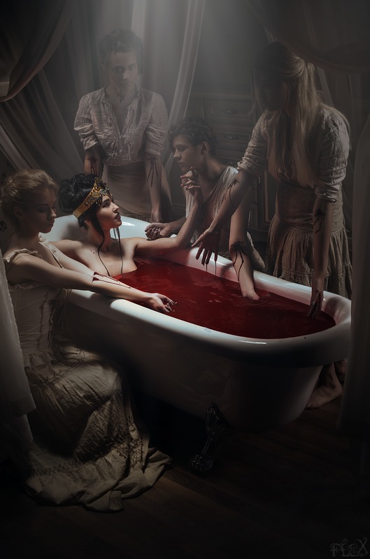 #bath #bathing #concept #dark #DarkArt #diadem #flex #flexdreams #red #serv...