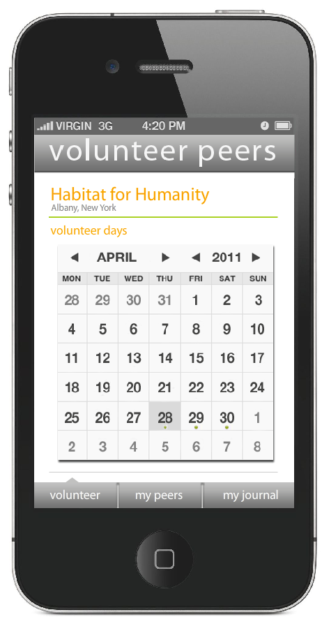 volunteer iphone app social network
