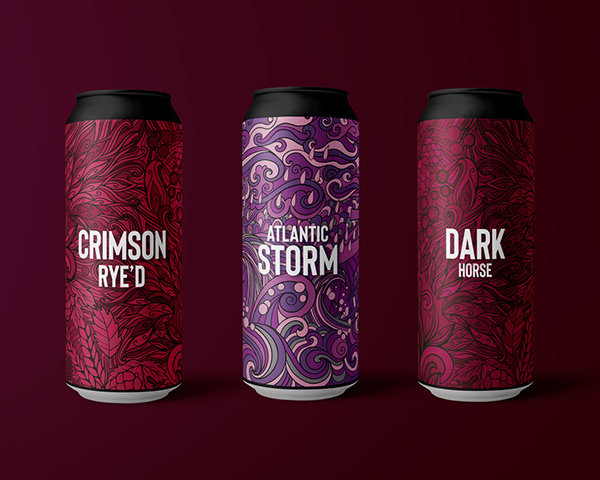 Pattern design for beer packaging