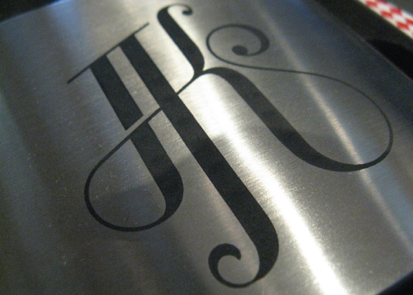 flask  stainless steel gift monogram Playing Cards stainless steel