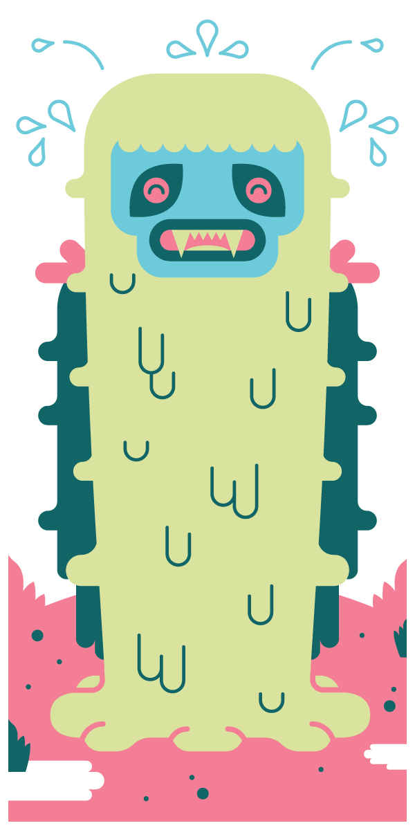 kaiju ILLUSTRATION  monster flat Fun vector minimalist minimal creature pastel