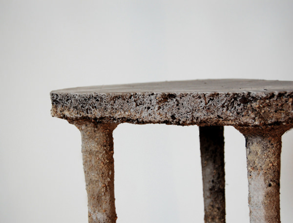 design furniture tabouret mobilier stool beton steel Nature