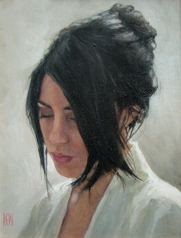 portrait oil faces dark