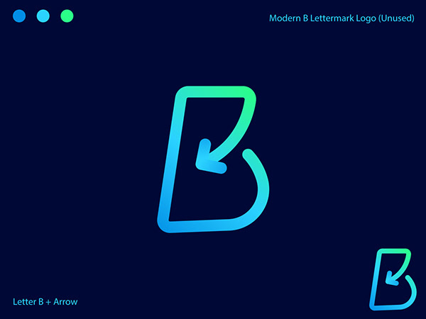 Modern B Letter Logo