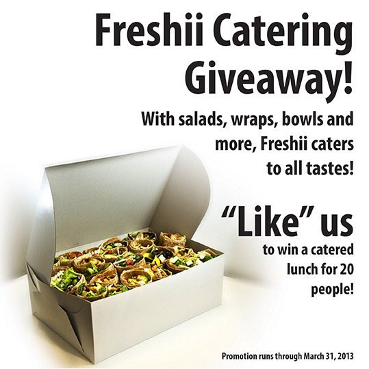 Freshii Catering promotions