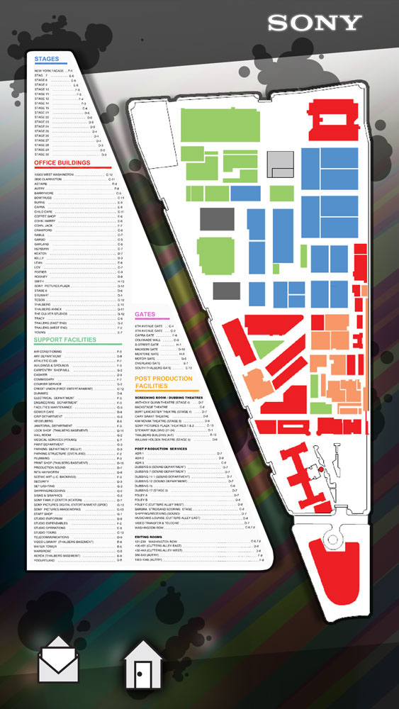 Sony Studio Map on Behance