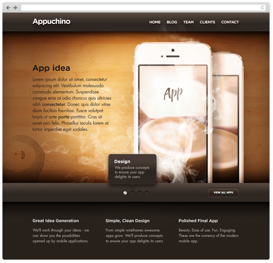 landing page webapp iphone ios app sellsimple appuchino mobile stocks coin wood graph Label Splash page