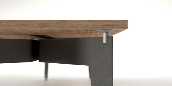 amorim table furniture Office steel wood