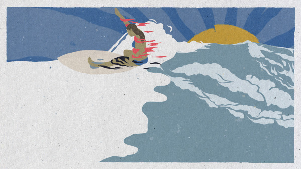 motion design Nike 6.0 Rotoscope Cel Animation skateboard Surf snowboard can